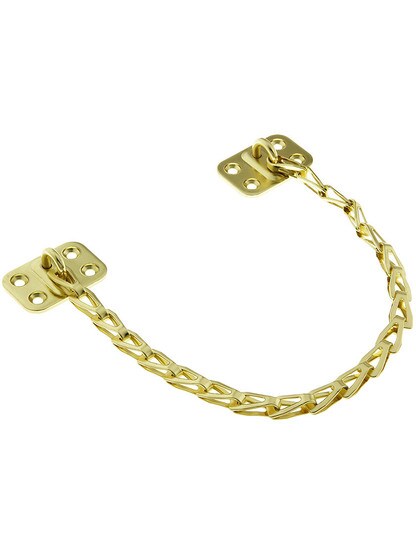 12 inch Steel Transom Chain In Polished Brass.